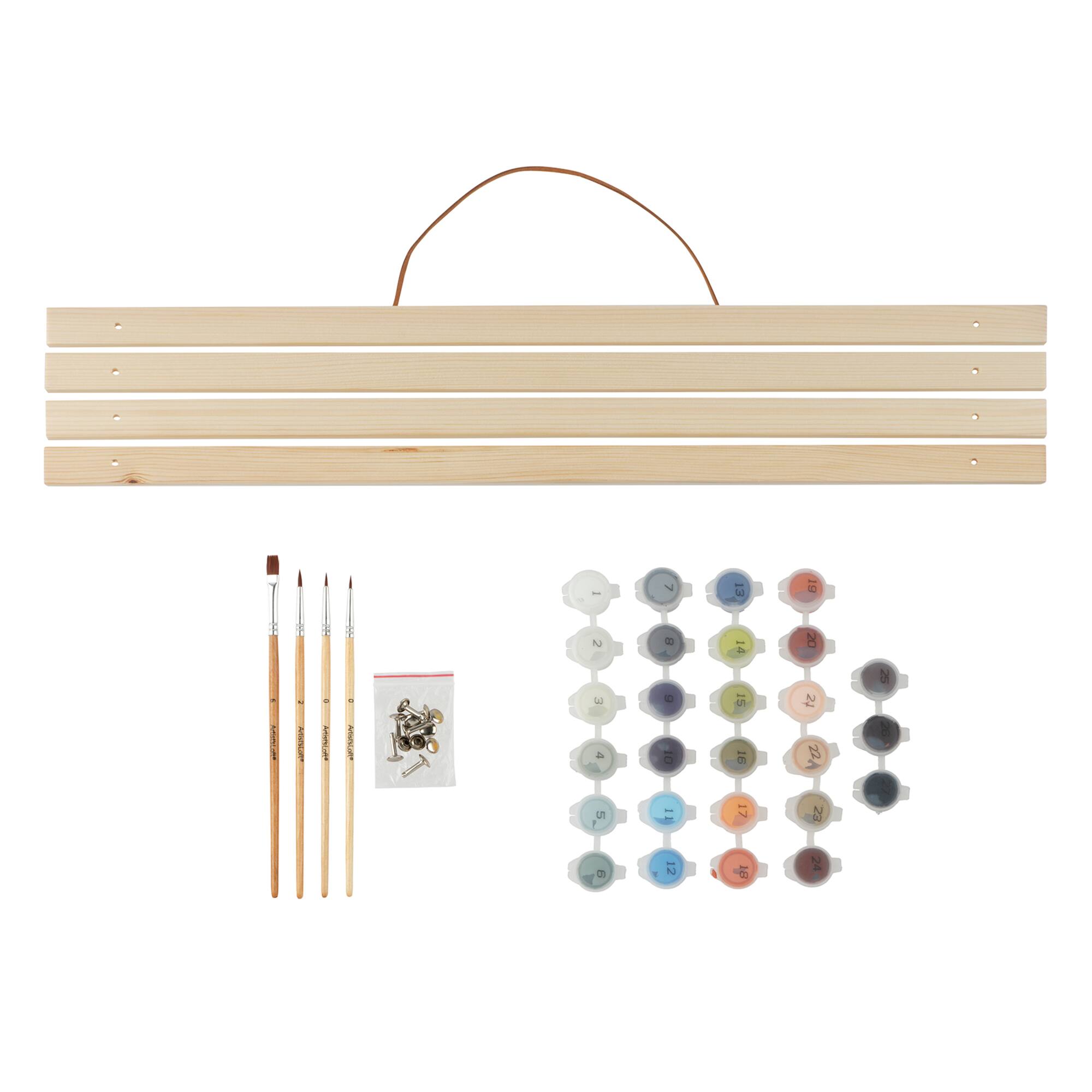 20" x 16" Mountains Sky Paint-by-Number Kit with Wood Display Hanger by Artist's Loft®